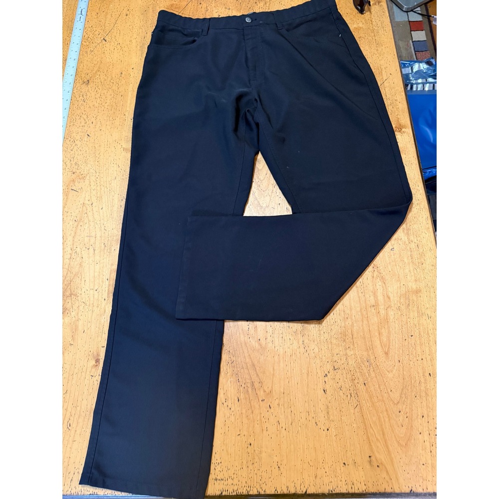 FootJoy Athletic Fit 36x32 Mens Black Performance Golf Pants Trousers Stretch FJ